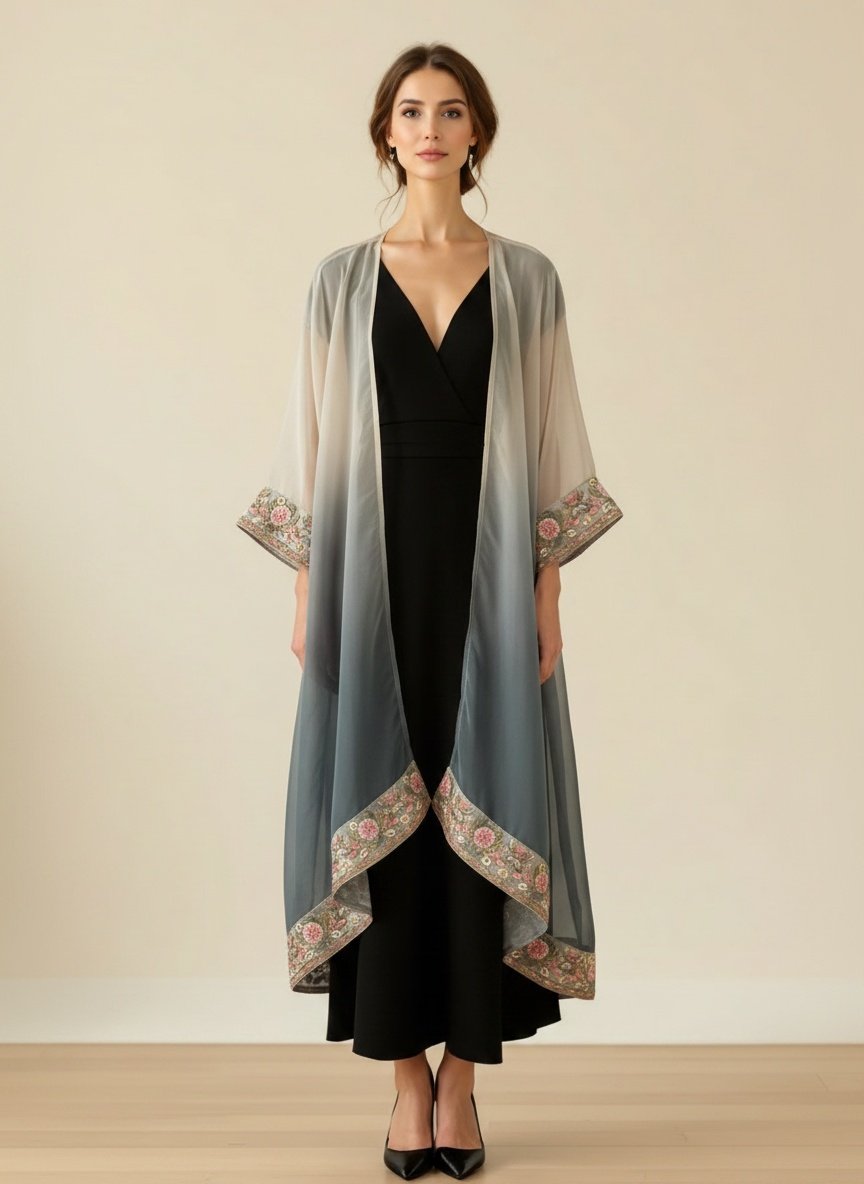 Kimono Largo Gasa Tornasol