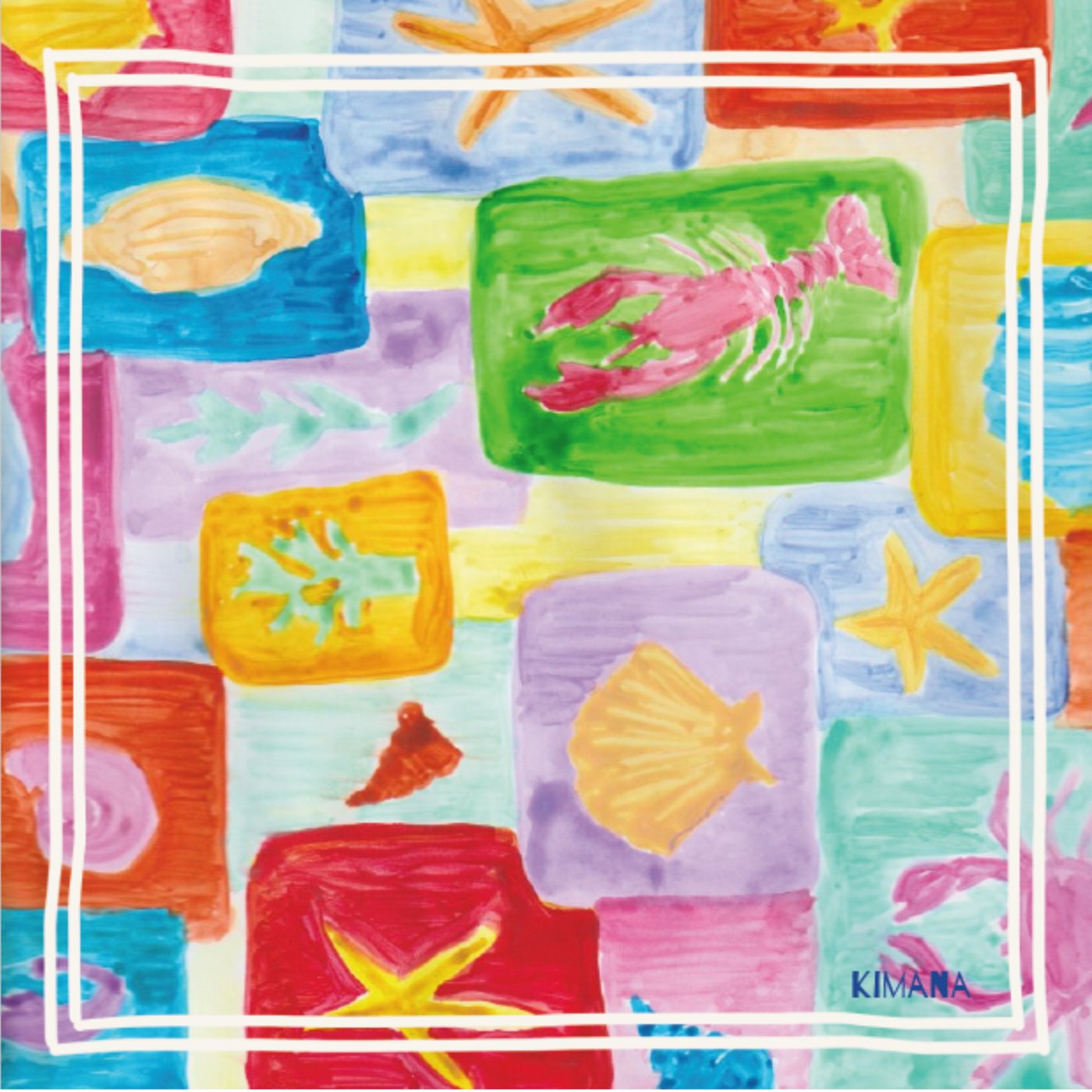 Pañuelo Mosaico Marino