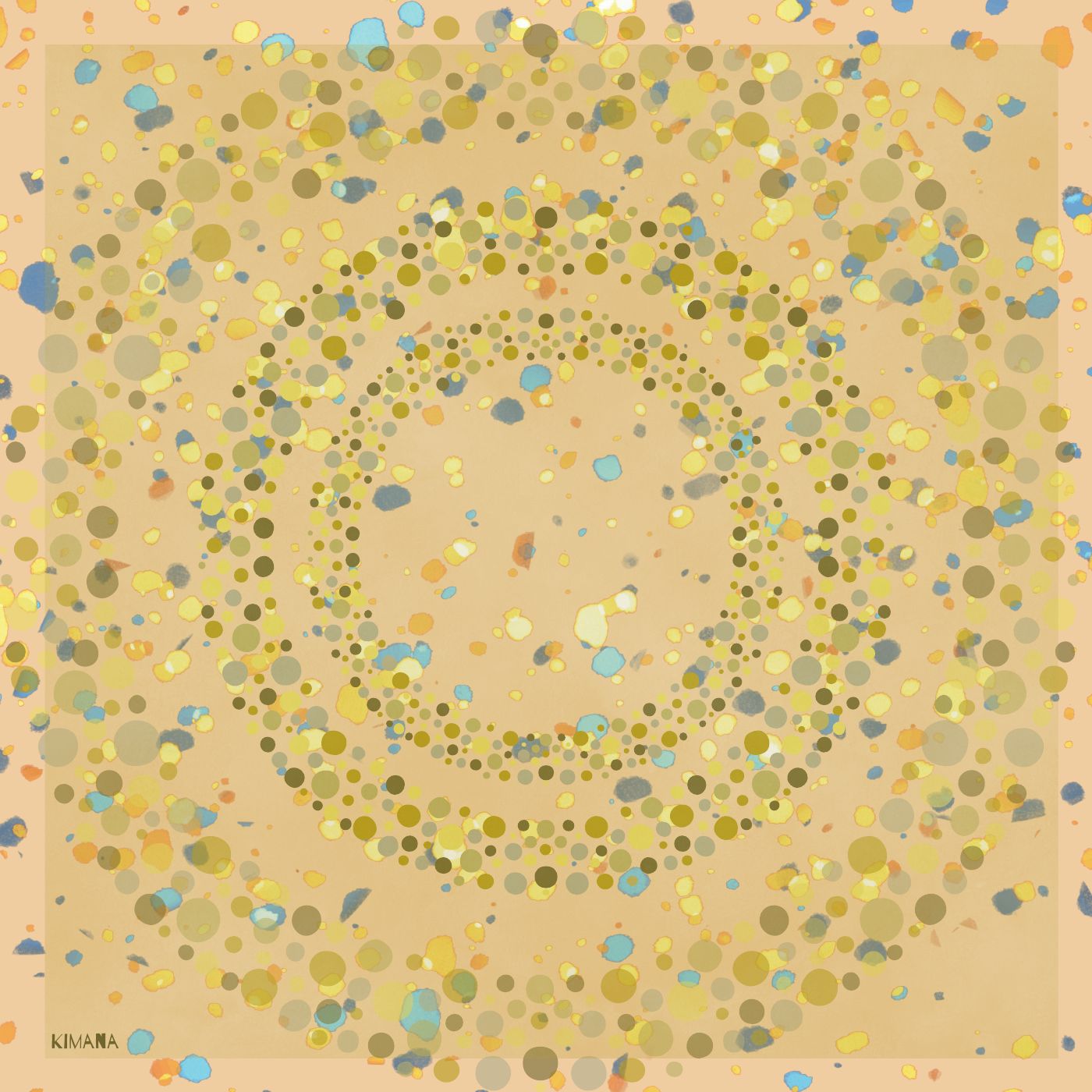 Pañuelo Mandala Dorado